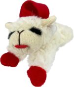 Mini Lamb Chop Plush Squeaky Pet Toy - Officially Licensed, 10" White Cuddle Buddy - Image 12