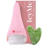 Icyme Ice Roller & Gua Sha Facial Tool Set - Pink, Perfect for Reducing Puffiness, Relieving Migraines & Ultimate Self-Care Gift for Women