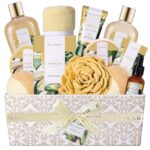 Indulge in Luxury: 12-Piece Vanilla Spa Gift Basket for Women - Perfect Birthday and Christmas Self-Care Set