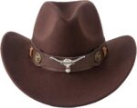 Stylish Kids Cowboy Felt Hat - Jazz Fedora with Belt Buckle for Boys & Girls - Image 3