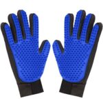 1 Pair Pet Grooming Glove,Gentle Deshedding Brush Glove Hair Remover Brush for Dogs,Cats & Horses with Long & Short Fur