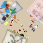 20 Pack Colored Mesh Zipper Pouch Bags, Nylon Puzzle Building Block Sets Toy Storage and Organization, Breathable See Through(10Pcs A4+10Pcs A5) Zipper Pouch with Handle for Games - Image 3