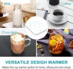 Smart Coffee Mug Warmer with Auto Shut Off - Perfect Gift for Coffee Lovers, Keeps Beverages Warm on Your Desk (White) - Image 9