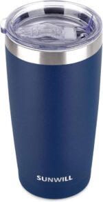 20 Oz Insulated Travel Coffee Tumbler - Stylish Powder Coated Black Stainless Steel Mug with Lid for Outdoor Adventures - Image 12