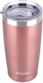 20 Oz Insulated Travel Coffee Tumbler - Stylish Powder Coated Black Stainless Steel Mug with Lid for Outdoor Adventures - Image 7