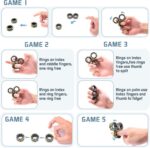 Magnetic Rings Fidget Toy Set, Idea ADHD Fidget Toys, Adult Fidget Magnets Spinner Rings for Anxiety Relief Therapy, Fidget Pack Great Gift for Adults Teens Kids Easter Basket Stuffers (3PCS) - Image 3
