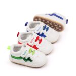 Infant Contrast Color Non-Slip Soft Sole Sneakers for Boys and Girls - Ideal for First Steps in Autumn - Image 4