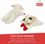 Mini Lamb Chop Plush Squeaky Pet Toy - Officially Licensed, 10" White Cuddle Buddy - Image 7