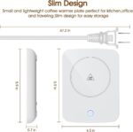 Smart Coffee Mug Warmer with Auto Shut Off - Perfect Gift for Coffee Lovers, Keeps Beverages Warm on Your Desk (White) - Image 7