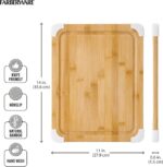 11x14 Inch Nonslip Bamboo Cutting Board with Juice Groove - Perfect for Effortless Food Prep! - Image 3