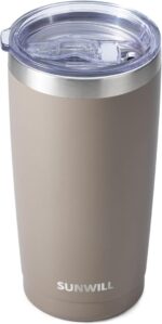 20 Oz Insulated Travel Coffee Tumbler - Stylish Powder Coated Black Stainless Steel Mug with Lid for Outdoor Adventures - Image 22