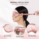 Luxury Satin Pillowcase Gift Set with Silk Sleep Mask & Scrunchies - 7 Piece Collection for Ultimate Comfort - Perfect Birthday Gift for Women & Men - Image 3