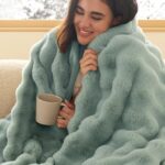 Gentlesoft Fluffy Faux Fur Blanket - Cozy Twin Size Tie-Dye Taupe Throw for Couch & Bedroom, Perfect Gift for Women, 60x80 Inch - Image 10
