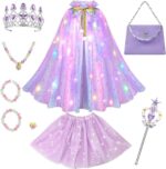 11-Piece Princess Dress-Up Set for Girls - Enchanting Capes, Crowns, and Dresses for Ages 3-8 - Perfect Birthday Gift! - Image 13