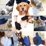1 Pair Pet Grooming Glove,Gentle Deshedding Brush Glove Hair Remover Brush for Dogs,Cats & Horses with Long & Short Fur - Image 7