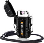 Waterproof Electric Dual Arc Lighter USB Rechargeable Outdoor Windproof Flameless Plasma Lighters for Camping, Hiking, Adventure, Survival Tactical Gear Stocking Stuffers Gifts for Men - Image 10