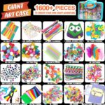 Arts and Crafts Supplies for Kid - 1600+Pcs Craft Kits for Kids - DIY School Craft Project for Kids Age 4 5 6 7 8-12 Christmas Gifts for Girls and Boys Crafts for Girls Ages 8-12 Arts Activities - Image 2