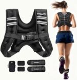 Weighted Vest,6Lb/8Lb/10Lb/12Lb/16Lb/20Lb/25Lb/30Lb Weight Vest with Reflective Stripe, Body Weight Vests for Women, Men, Weight Loss Workout, Strength Training, Running, Walking, Jogging - Image 13