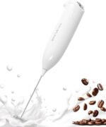 Electric Milk Frother - Handheld Battery Operated Foam Maker with Stainless Steel Whisk & Stand for Perfect Cappuccinos, Lattes, and Bulletproof Coffee - Image 13