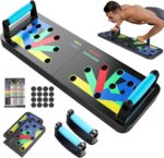 Solid Push up Board 15 in 1 Home Workout Equipment Multi-Functional Pushup Stands System Fitness Floor Chest Muscle Exercise Professional Equipment Burn Fat Strength Training Arm Men & Women Weights