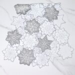Elegant Silver Snowflake Embroidered Table Runner - 72 Inches Long, Glitter Cutout Design for Festive Holiday Decor in Kitchen, Dining, and Coffee Tables - Image 2