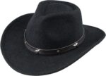 Stylish Western Cowboy Cowgirl Felt Fedora Hat for Kids Ages 3-6