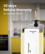 Elegant Gold Olive Oil Dispenser Set - 2-Piece Kitchen Essential for Oils, Vinegars, and Syrups with Stainless Steel Pourers - Image 8