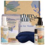 Nurture by Nature Spa Gift Set for New Moms - Relaxing Care Package with Deep Sleep Pillow Spray & Bath Salts, Vegan & Cruelty-Free Essentials - Perfect Baby Shower Gift Basket