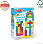 100-Piece Wooden Building Blocks Set - Colorful Sorting & Stacking Toys for Toddlers Ages 2+ - Eco-Friendly Fun in 9 Shapes! - Image 3