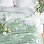 Ultra-Soft Cream Knit Throw Blanket - Lightweight & Fluffy 50x60 Inches for Couch & Bed - Image 8