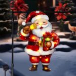 Illuminate Your Holidays with a Lighted Double-Sided Christmas Garden Flag - 22x13, 8 Modes Solar LED Snowman Design for Festive Outdoor Decor!