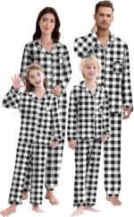 Cozy Christmas Family Matching Pajamas Set - 100% Cotton Holiday Sleepwear for Adults & Kids