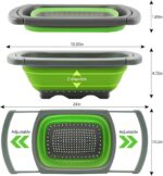Collapsible  Colander Strainer - 6 Quart Over-the-Sink Vegetable & Fruit Basket with Extendable Handles - Essential Kitchen Tool - Image 5
