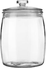 0.5 Gallon Wide Mouth Glass Apothecary Jar with Lid - Perfect for Kitchen Storage, Laundry Organization & Treats!
