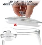 0.5 Gallon Wide Mouth Glass Apothecary Jar with Lid - Perfect for Kitchen Storage, Laundry Organization & Treats! - Image 3