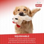 Mini Lamb Chop Plush Squeaky Pet Toy - Officially Licensed, 10" White Cuddle Buddy - Image 5