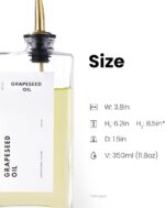 Elegant Gold Olive Oil Dispenser Set - 2-Piece Kitchen Essential for Oils, Vinegars, and Syrups with Stainless Steel Pourers - Image 3