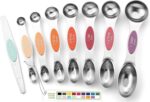Magnetic Stainless Steel Measuring Spoons Set - 8 Heavy Duty Kitchen Gadgets with Leveler, Perfect for Baking & Cooking, Fits Most Spice Jars, Sleek Black Design - Image 19