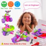 Pink STEM Building Toys for Girls Ages 4-8 - Creative Educational Gifts for Birthdays and Christmas - Image 3