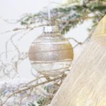Champagne Shatterproof Christmas Ball Ornaments Set - 30 Clear Glitter Baubles for Stunning Tree Decorations (60mm/2.36") - Image 7