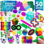 Ultimate 50-Piece Fidget Toy Pack – Perfect Party Favors, Stocking Stuffers & Classroom Prizes for Kids Ages 8-12!