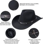 Stylish Western Cowboy Cowgirl Felt Fedora Hat for Kids Ages 3-6 - Image 7