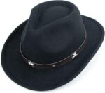 Stylish Western Cowboy Cowgirl Felt Fedora Hat for Kids Ages 3-6 - Image 9