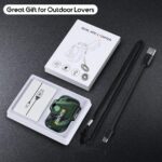 Waterproof Electric Dual Arc Lighter USB Rechargeable Outdoor Windproof Flameless Plasma Lighters for Camping, Hiking, Adventure, Survival Tactical Gear Stocking Stuffers Gifts for Men - Image 7