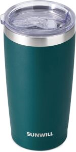 20 Oz Insulated Travel Coffee Tumbler - Stylish Powder Coated Black Stainless Steel Mug with Lid for Outdoor Adventures - Image 9