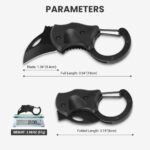 Small Pocket Knife Gift for Men, Keychain Box Cutter with 1.34Inch Blade, Mini Folding Knives EDC Gadgets for Everyday Carry, Stocking Stuffers Gift for Adults Men Him - Image 6