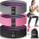 Resistance Bands for Working Out, Fabric Exercise Bands for Legs and Butt, Workout Bands for Women and Men, Booty Band for Yoga Starter Set, Pilates, Rehab, Fitness and Home Workout - Image 7
