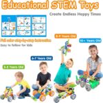 11-in-1 STEM Building Kits for Kids Ages 4-8 - Fun Educational Construction Set & Creative Learning Engineering Game - Perfect Birthday Gift for Boys 4-8 - Image 2
