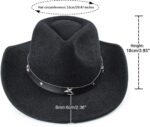 Stylish Western Cowboy Cowgirl Felt Fedora Hat for Kids Ages 3-6 - Image 3