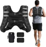Weighted Vest,6Lb/8Lb/10Lb/12Lb/16Lb/20Lb/25Lb/30Lb Weight Vest with Reflective Stripe, Body Weight Vests for Women, Men, Weight Loss Workout, Strength Training, Running, Walking, Jogging - Image 9